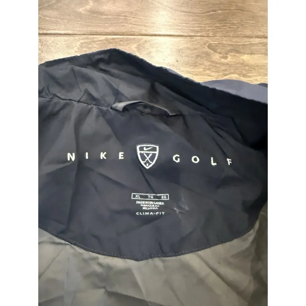 Vintage Nike Golf Navy Full Zip Convertible Cutoff Arm Clima Fit Jacket Size XL